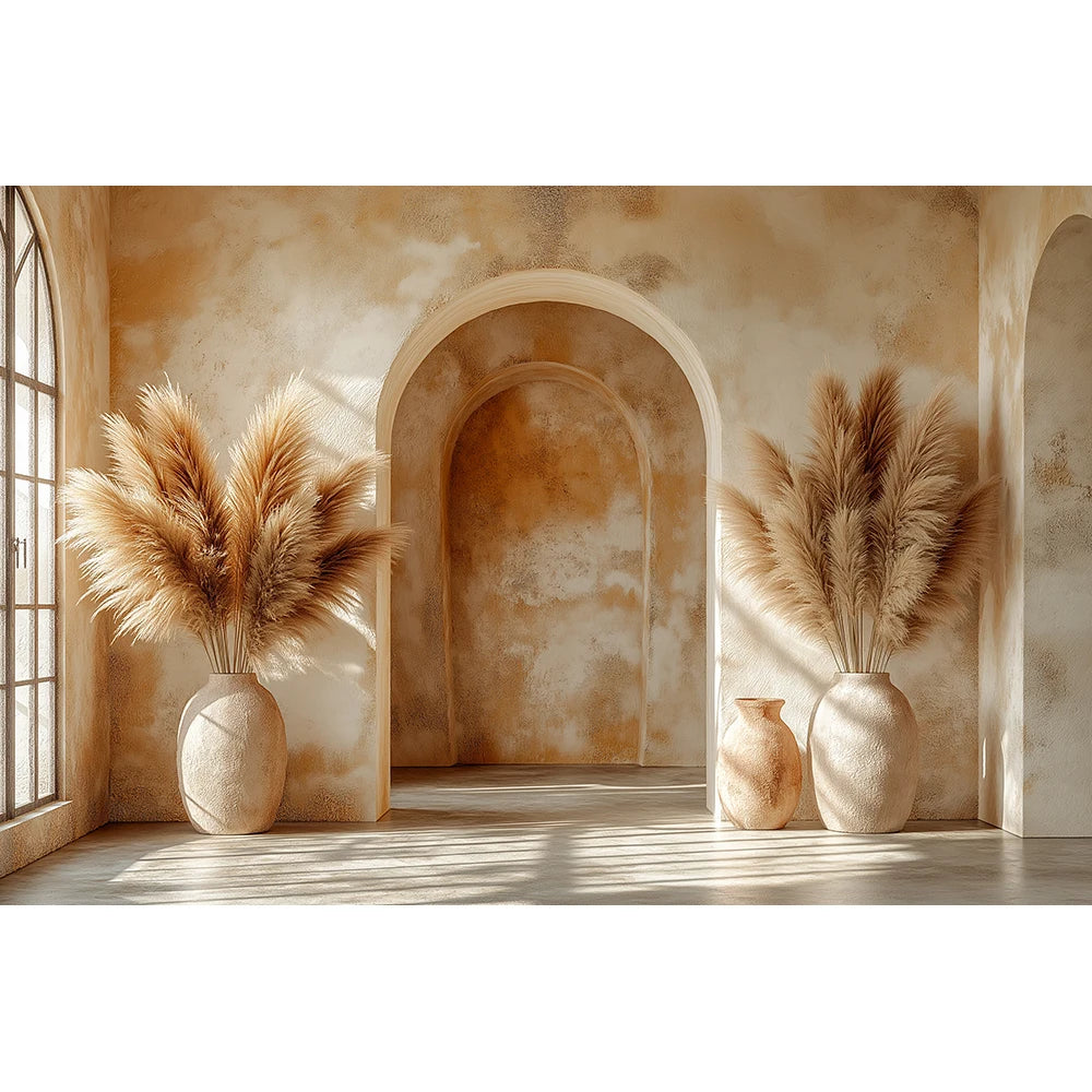 Bohemian Windows Backdrops Kids Woman Photography Child Baby Photocall Decors Plants Spring Retro Wall Backgrounds