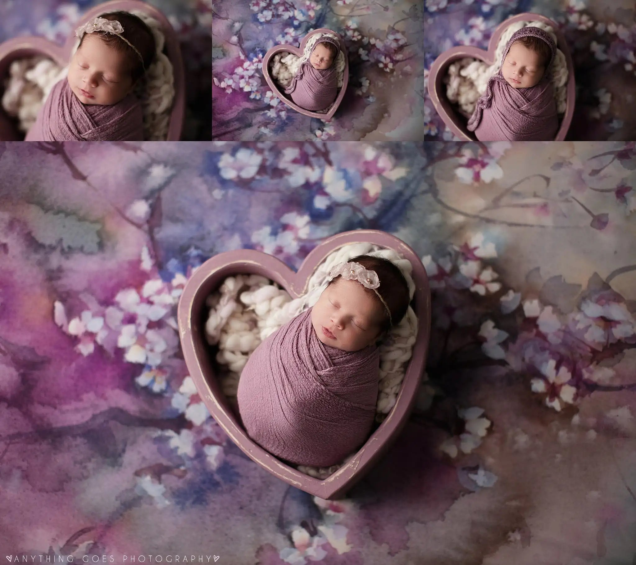 Orchid Day Flower Garden Backdrops Kids Baby Photography Props Child Adult Photocall Decors Colorful Floral Backgrounds