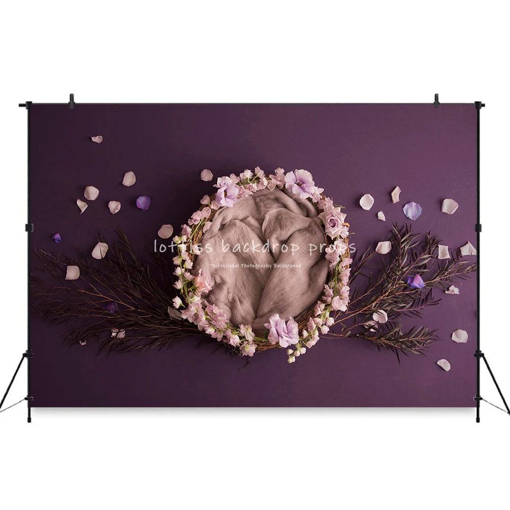 Newborn Photography Backdrops Kids Baby Photocall Decors Adutumn Floral Photocall Kids Photo Backgrounds