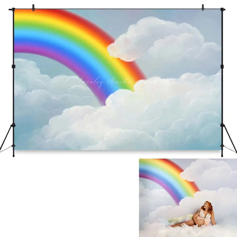 Art Painting Flowers Photography Backdrop Kids Baby Portrait Photo Shoot Props Pregnant Woman Studio Backgrounds