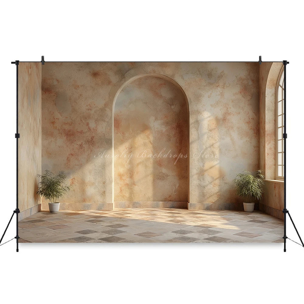 Retro Arch Door Photography Backdrop Kids Baby Portrait Photocall Decors Archway Brick Wall Child Adult Studio Backgrounds