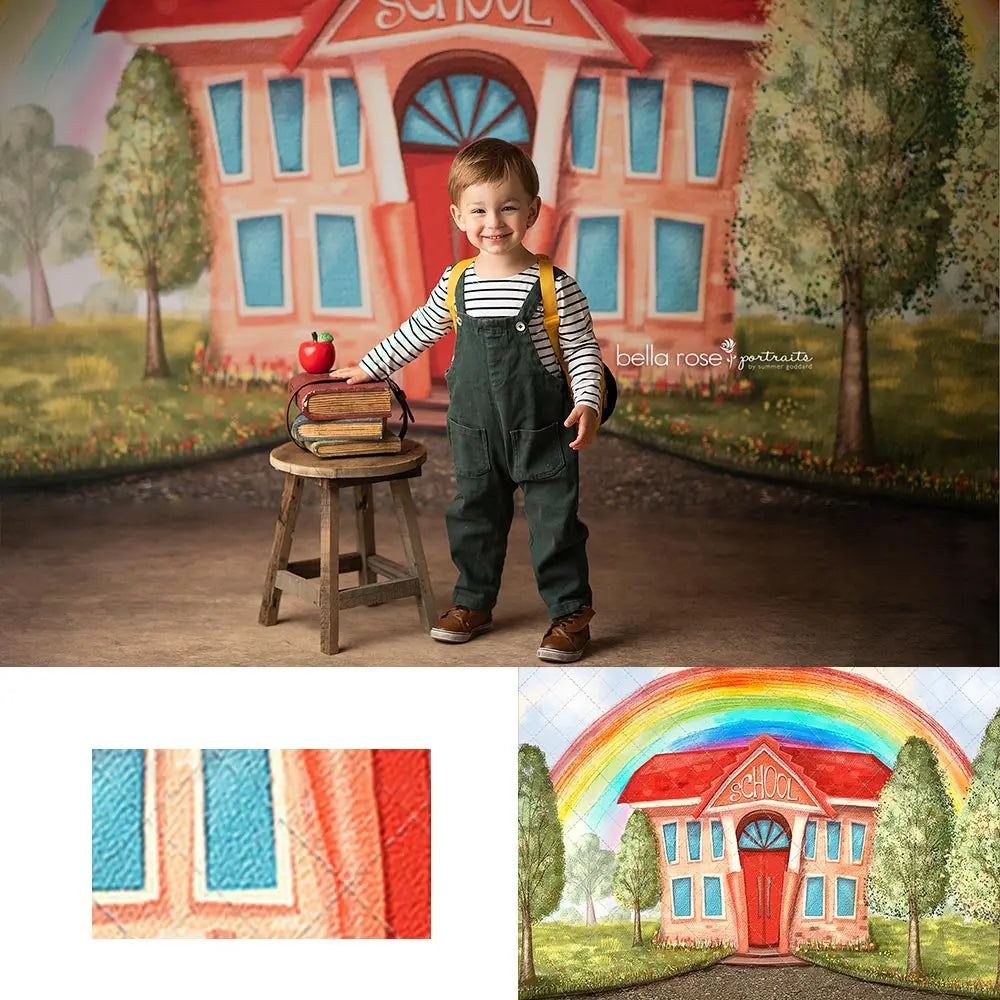 Back to School Photography Backdrop Kids Baby Cake Smash Photocall Decors Child Girls Photo Shoot Studio Backgrounds