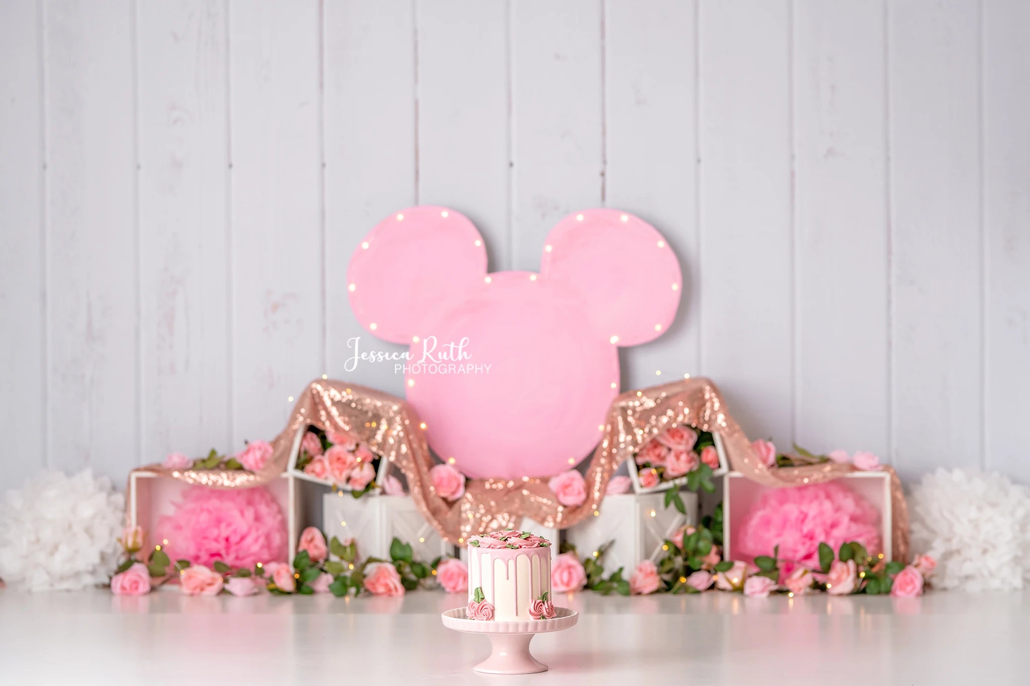 Fairy Garden Balloons Backdrop Kids Baby Cake Smash Photography Props Spring Mushroom Child Girls Adult Studio Backgrounds