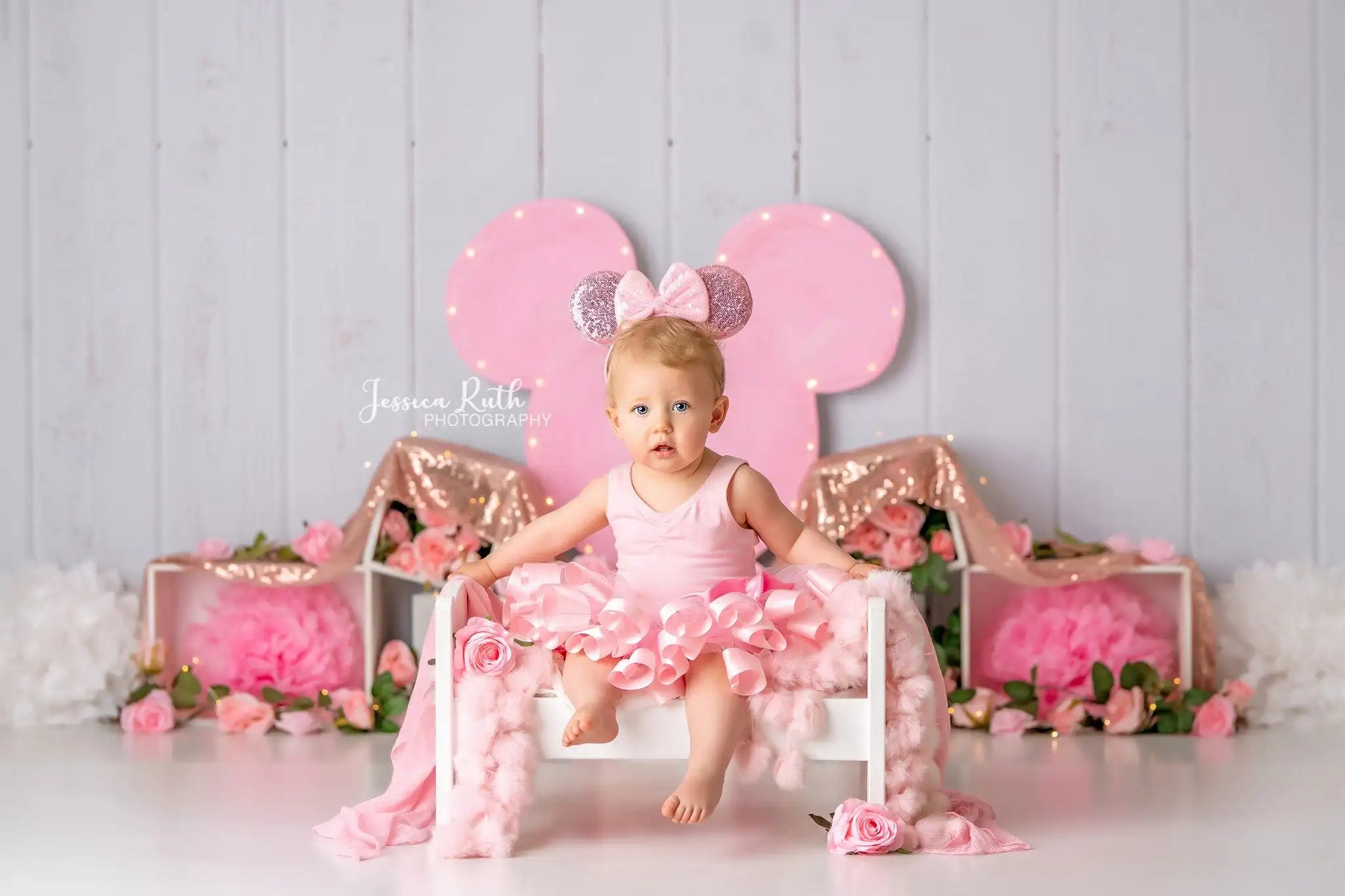 Fairy Garden Balloons Backdrop Kids Baby Cake Smash Photography Props Spring Mushroom Child Girls Adult Studio Backgrounds