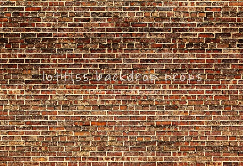 Mur de briques rouges en Polyester, papier peint Vintage foncé, arrière-plan pour Portrait d'adulte, nouveau-né, bébé, enfant, décor de fête, arrière-plan de photographie