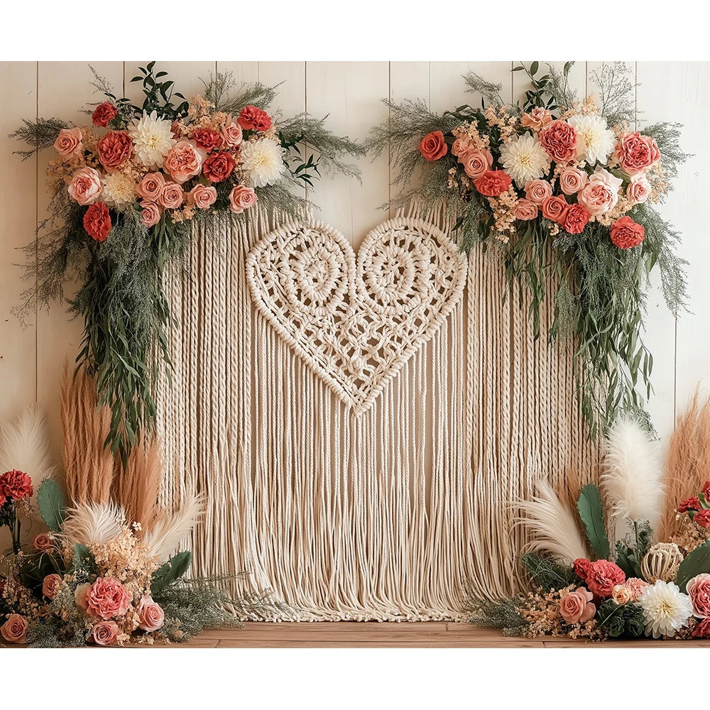 Bohemia Flower Backdrops Kids Woman Photography Child Baby Photocall Decors Camping Floral Wall Spring Backgrounds