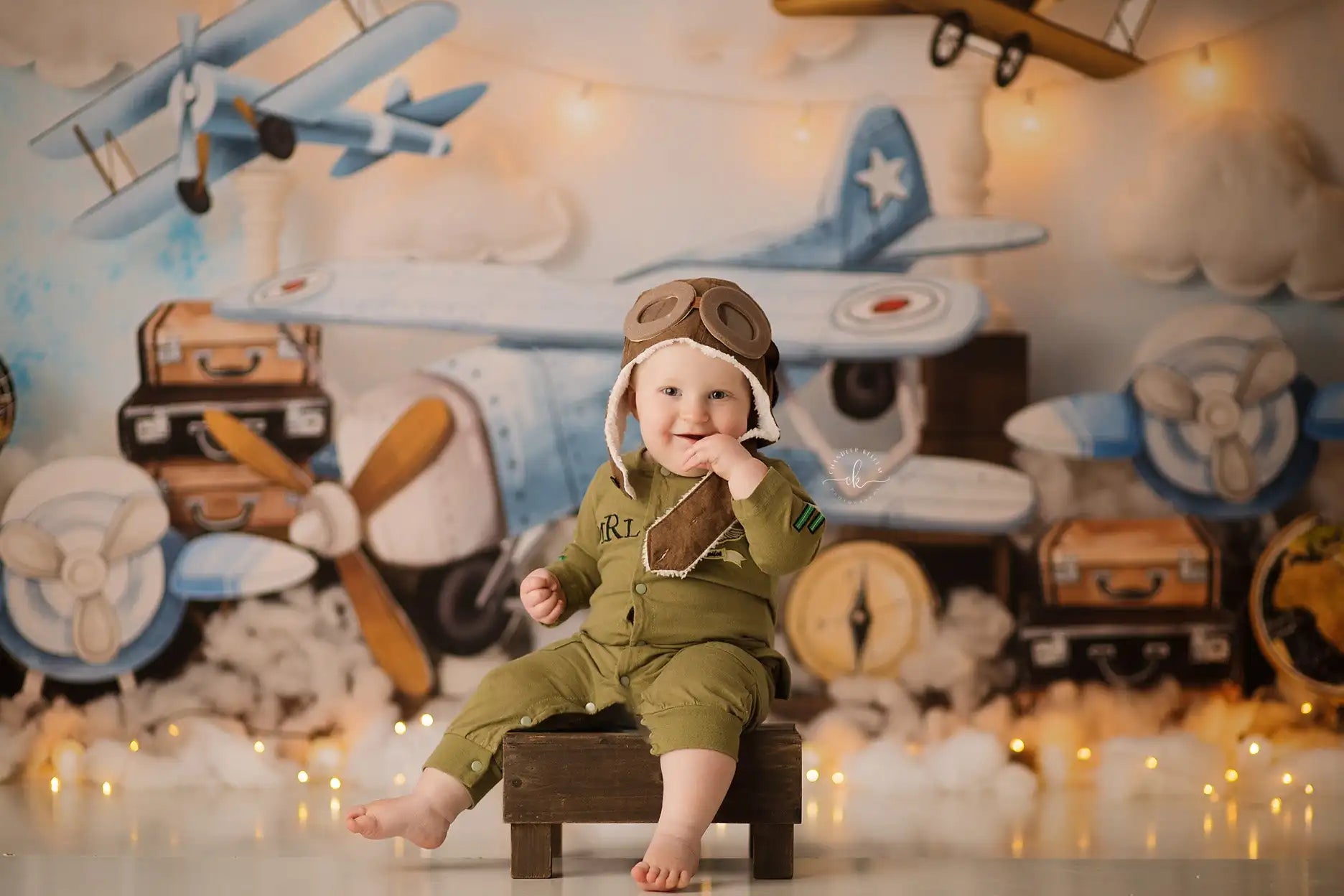 Adventure Vintage Planes Photography Backdrops Child Adult Photocall Decors Adult Baby Cake Smash Birthday Props Backgrounds