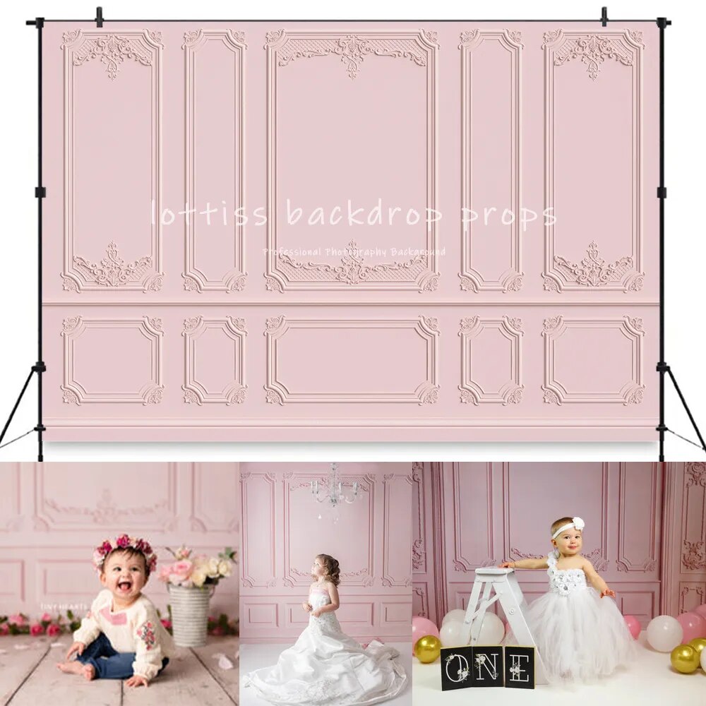 Retro Wall Photography Background Interior Classic Wall Child Adult Portraits Girl Wedding Photocall Queens Room Wall Backdrops