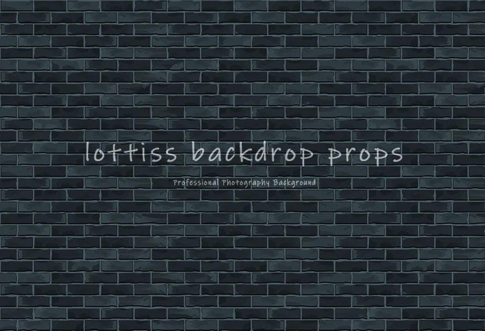 Black Brick Wall Backdrops Series-One For Photography Party Adult Portrait Kids Birthday Decor Old Broken Brick-wall Background