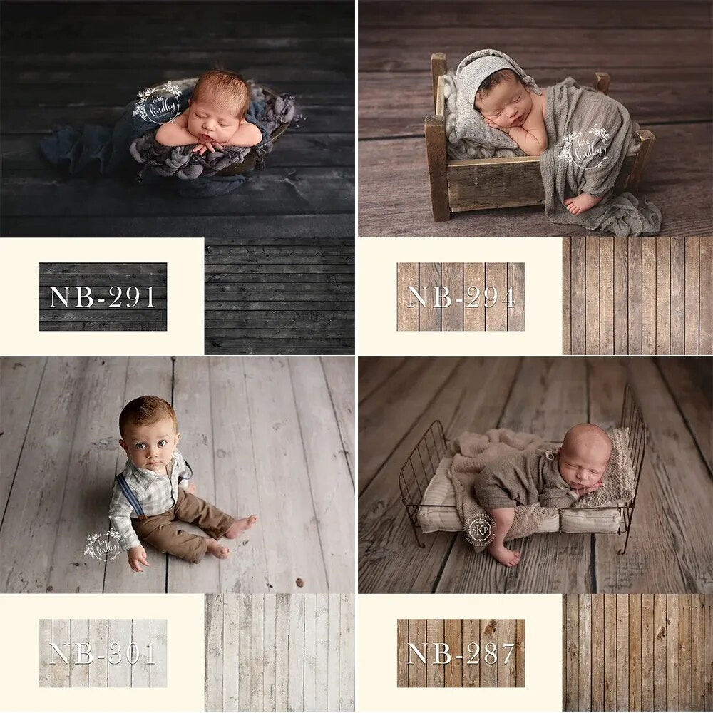 Toile de fond en bois pour photographie de nourriture, Portrait de bébé, arrière-plan de photographie, blanc et marron, fond en bois de noël pour décoration de fête 