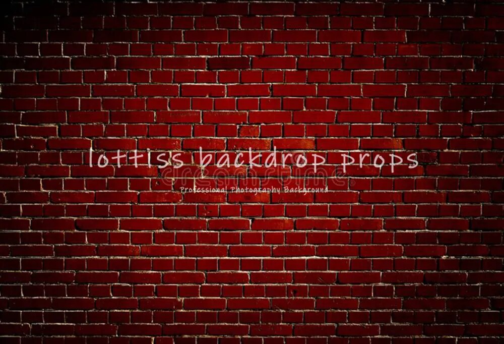 Dark Red Brick Wall Photography Backdrop Old Brown Brick-wall Wallpaper Adult Portrait Baby Child Birthday Decor Background