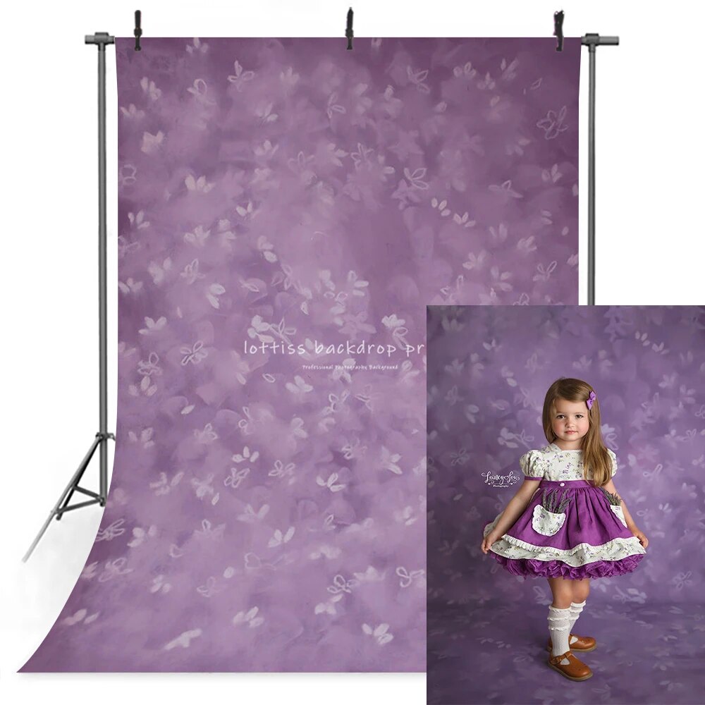 Fine Art Flower Backdrops Kids Baby Photography Props Newborn Birthday Child Adult Photocall Hand Painting Floral Background