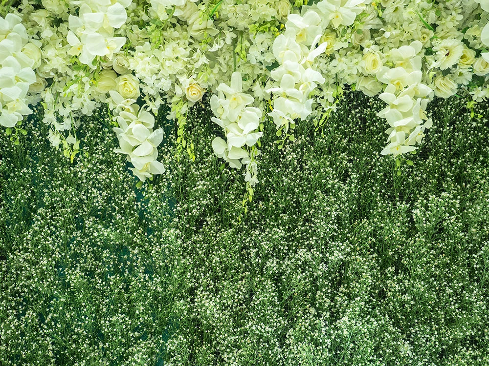 Floral Curtain Wall Backdrops Kids Adult Photography Props Child Baby Photocall Decors Birthday Wedding Ceremony Background