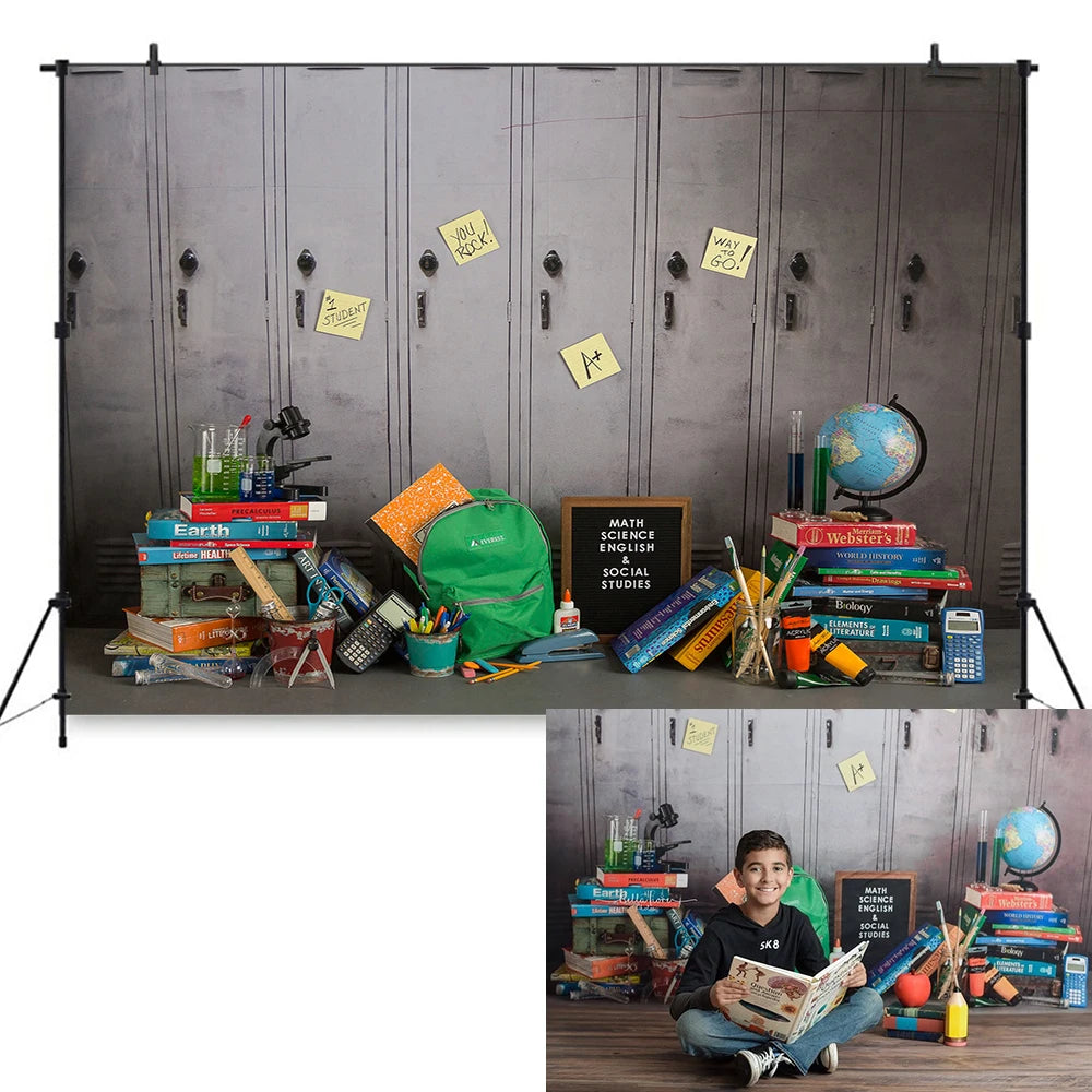 Grow Wise Photography Backdrop Back to School for Kids Graduate Portrait Photo Studio Props Photo Background