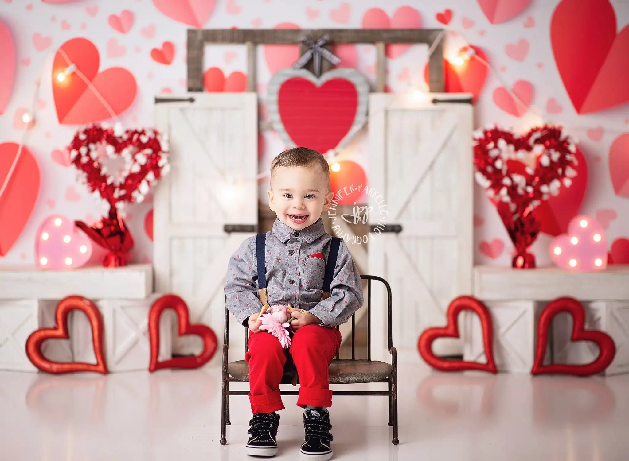 Valentine Day Backgrounds Kids Baby Photocall Child Adult Photocall Props Rose Dating Spring Garden Red Heart Decors Backdrops