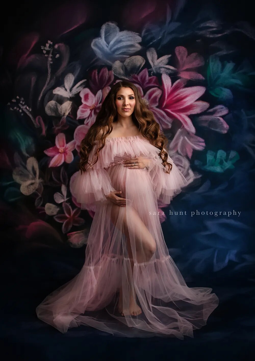 Fine Art Floral Backdrops Adult Portrait Girl Pregnant Woman Photography Child Baby Photostudio Props Garden Flower Background