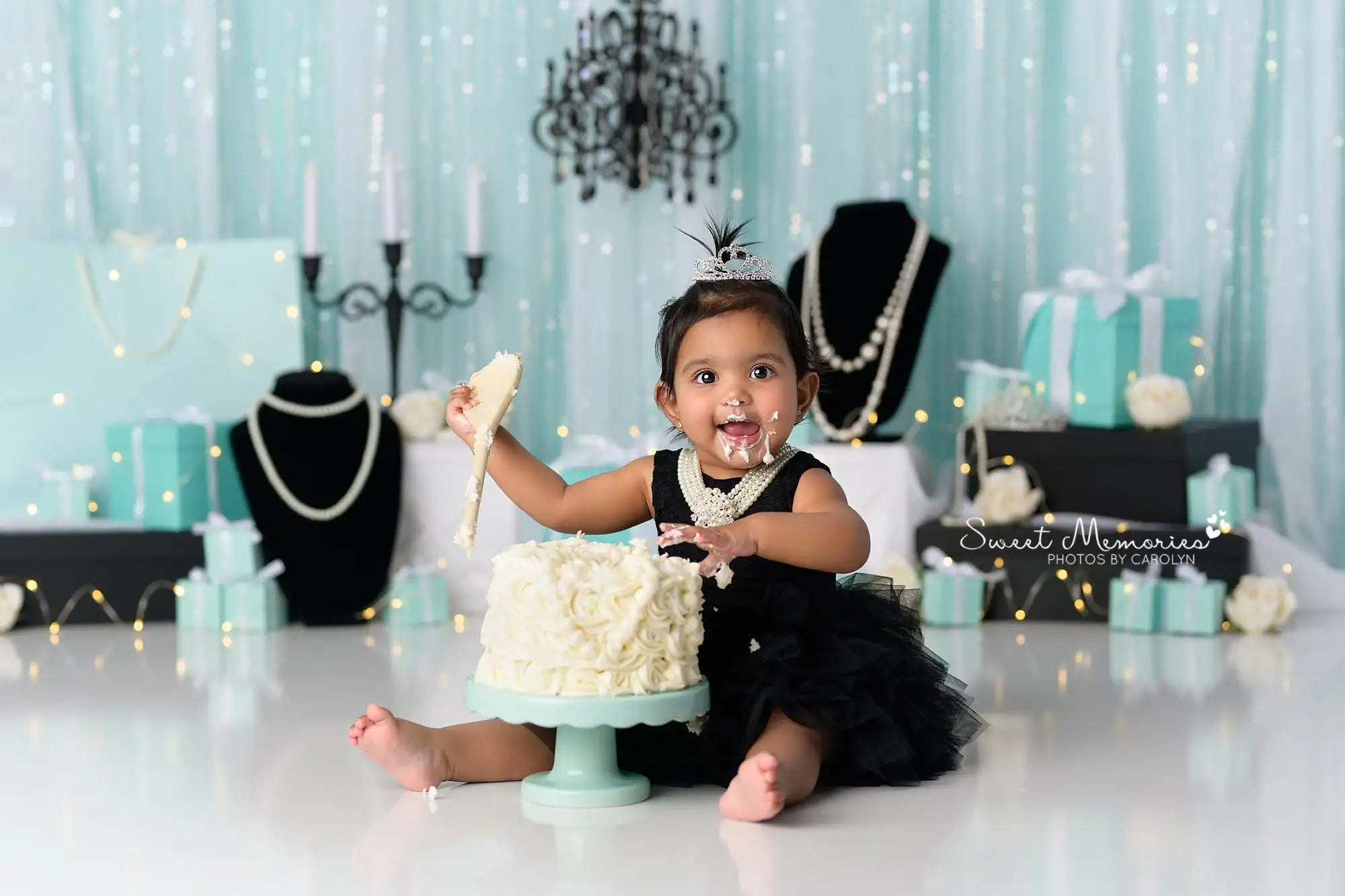 Mint Green Backdrop Jewelry Gifts Kids Baby Cake Smash Photography Props Child Girls Adult Birthday Studio Backgrounds