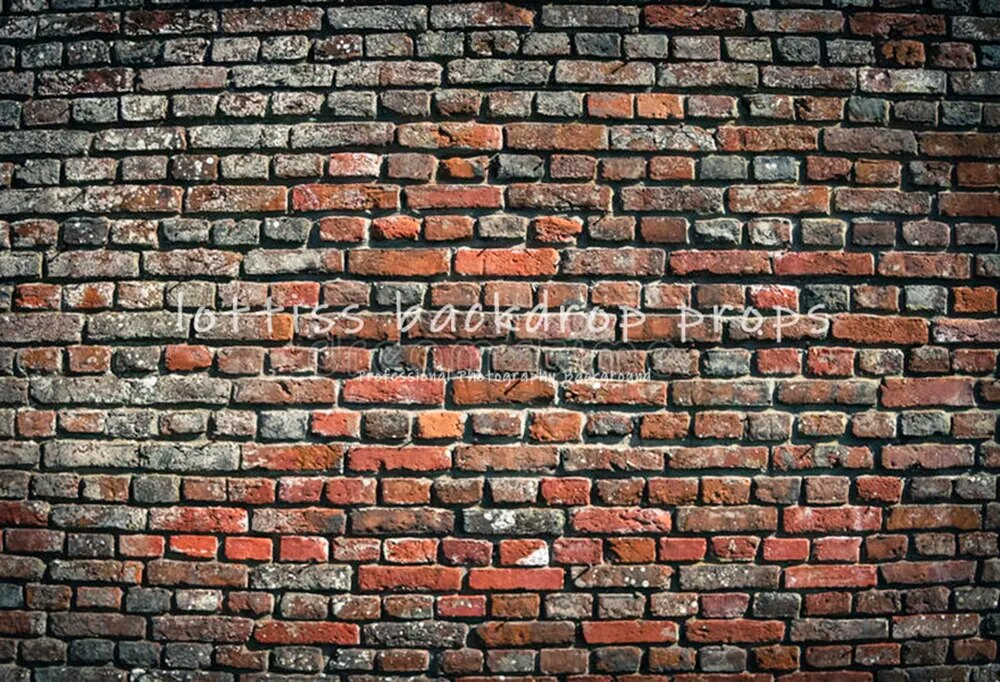 Dark Red Brick Wall Photography Backdrop Old Brown Brick-wall Wallpaper Adult Portrait Baby Child Birthday Decor Background