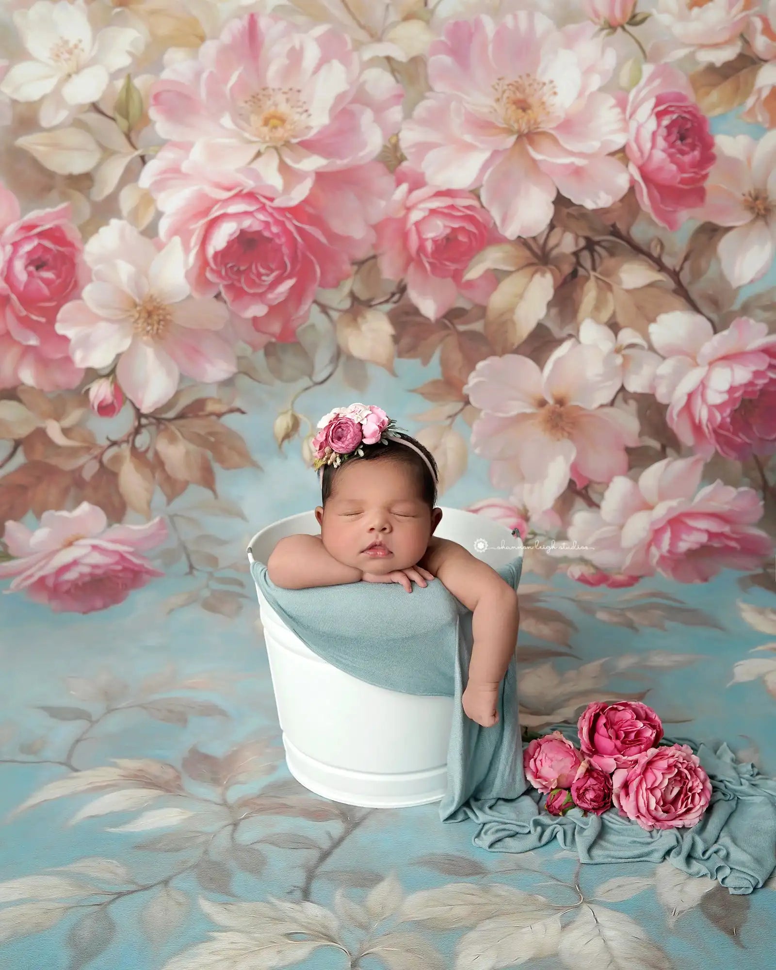 Floral Heirloom Photography Backdrops Kids Baby Photocall Valentine's Day Baby Cake Smash Pregnant Photocall Backgrounds