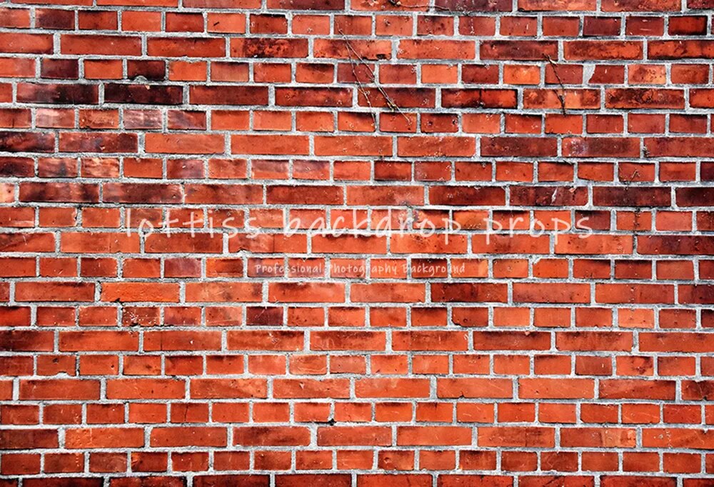 Brick Wall Vinyl Backdrops Old Red Brick-wall Wallpaper Adult Pregant Portrait Child Birthday Photo Decor Photography Background