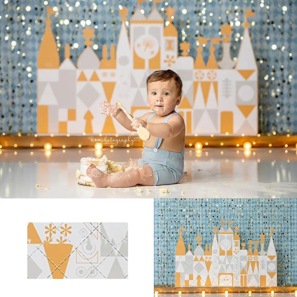 Royal Castle Photo Backdrop Kids Baby Cake Smash Photography Props Child Boys Adult Birthday Studio Backgrounds