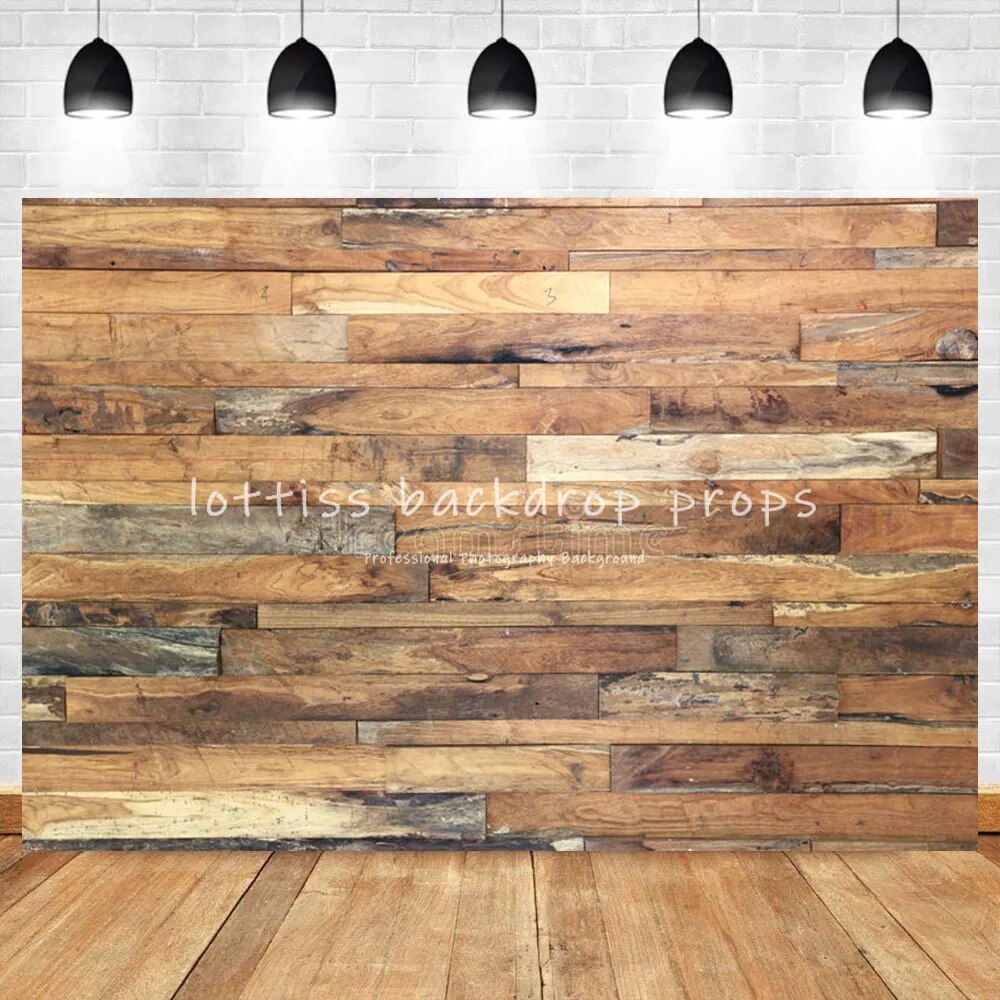 Brown Wood Planks Floor Photography Backdrops Adult Portrait Party Photocall Dark Damaged Wooden Boards Wall Background