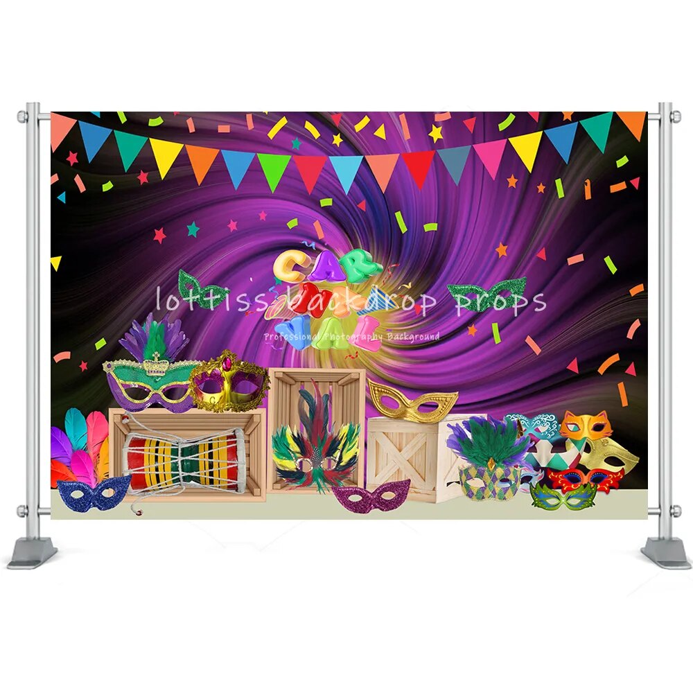 Fiesta Party Backdrops For Adult Kids Cake Smash Photography Masquerade Birthday Mexico Carnival Decoration Backgrounds