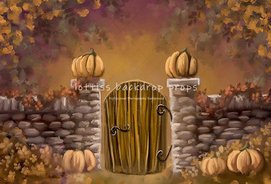 Autumn Windows Backdrops Kids Adult Pohtography Props Child Baby Photocall Birthday Cake Smash Fall Leaves House Background