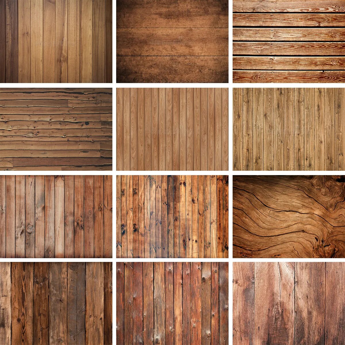 Brown Wood Board Background For Photography Baby Birthday Party Kids Portrait Rustic Planks Backdrop Cloth