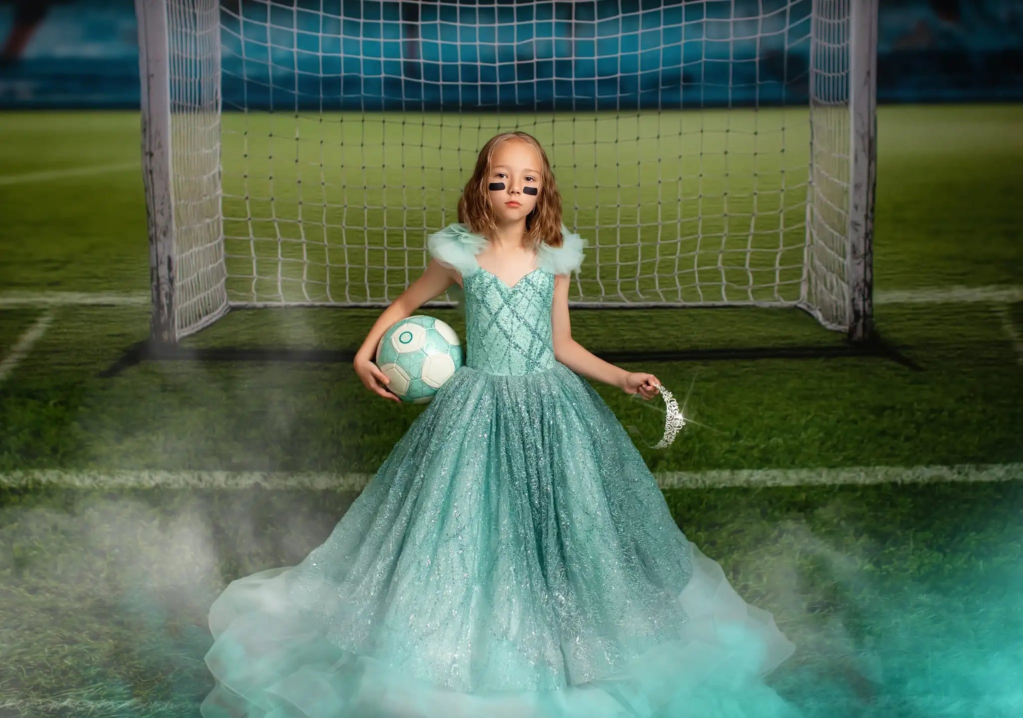 Soccer Goal Photography Backdrop Football Field Kids Baby Cake Smash Photocall Decors Child Adult Birthday Photo Background