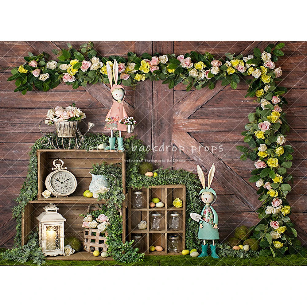 Spring Easter Backdrops Kids Baby Photography Props Child Adult Photocall Festival Eggs Forest Bunny Backgrounds