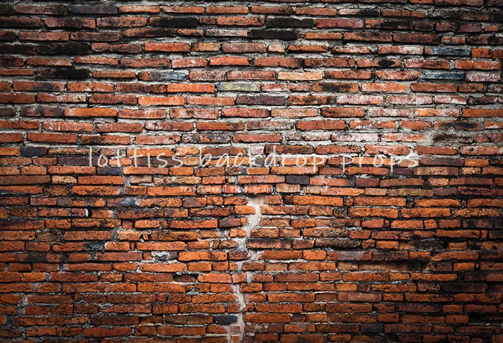 Red Brick Wall Vinyl Backdrop Old Dark Vintage Wallpaper Adult Portrait Newborn Baby Kid Party Decor Photography Background