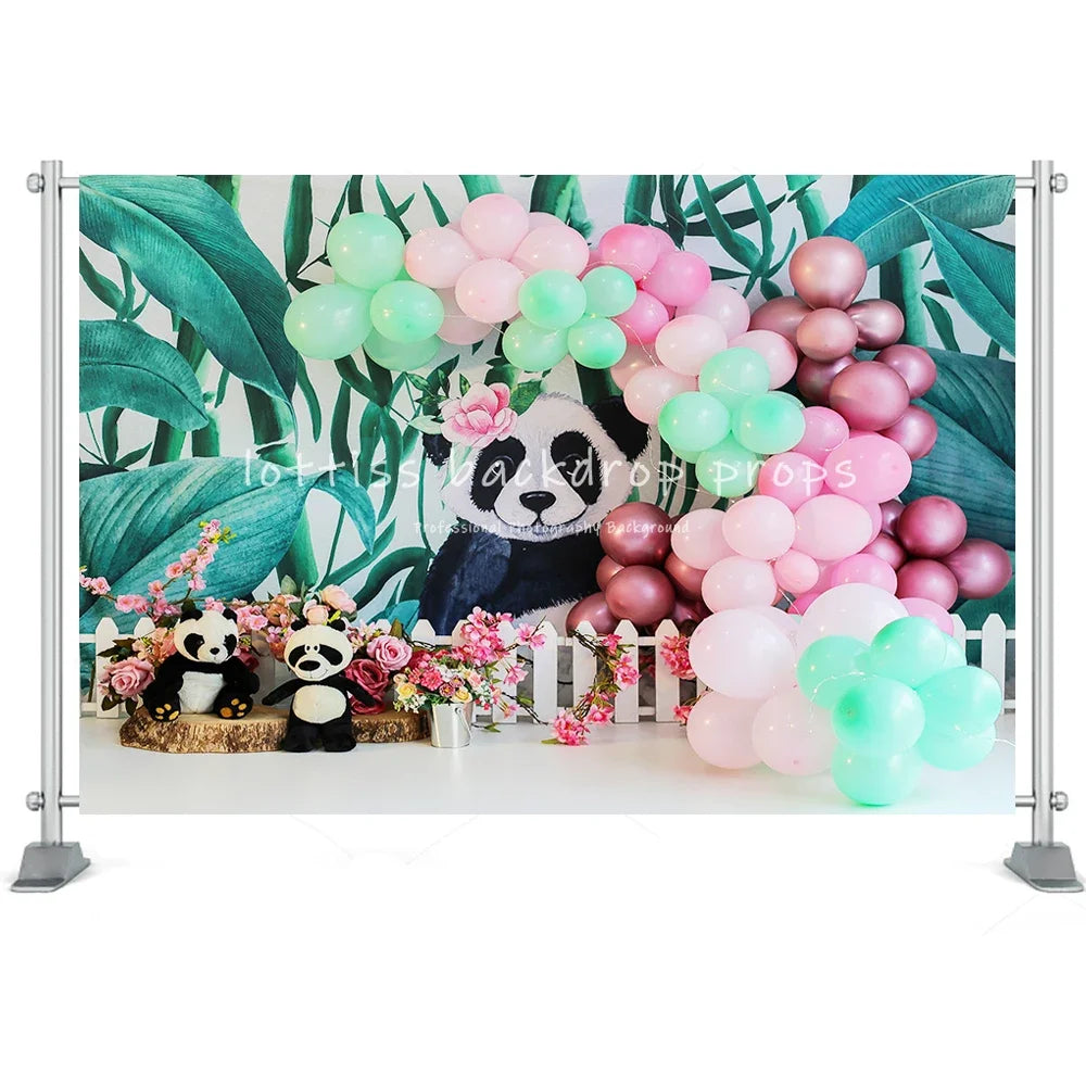 Toy Bear Photography Background Baby Shower Balloons Party Newborn Cake Smash Poster Kids Portrait Backdrop Family Photocall