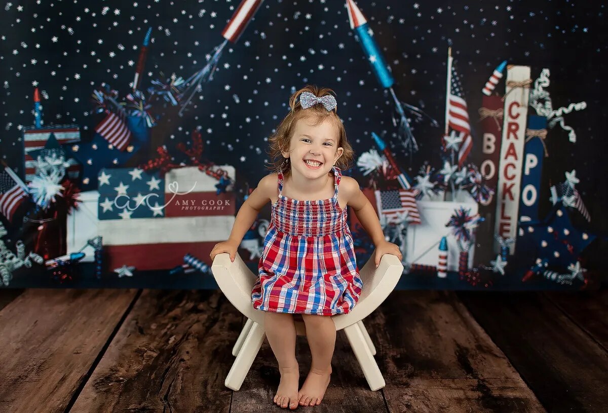 Rocket Up Backdrops Kids Baby Photocall Cake Smash Props Rockets Blast Background Party Child Birthday Photostudio