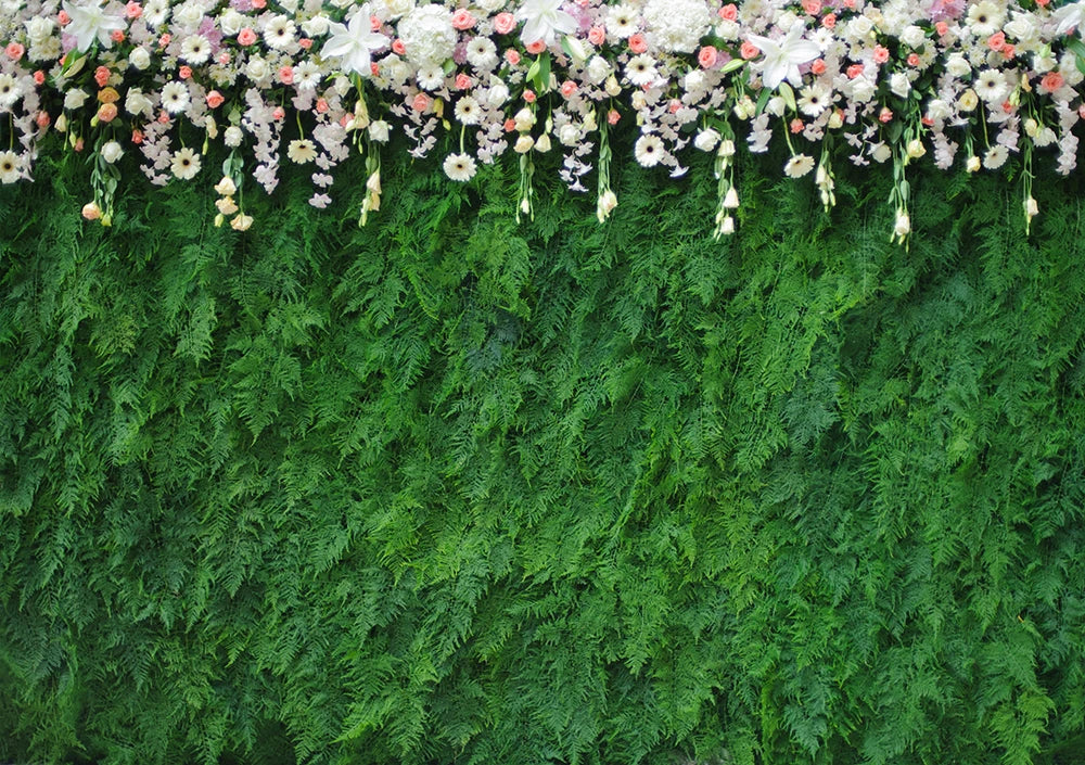 Floral Curtain Wall Backdrops Kids Adult Photography Props Child Baby Photocall Decors Birthday Wedding Ceremony Background