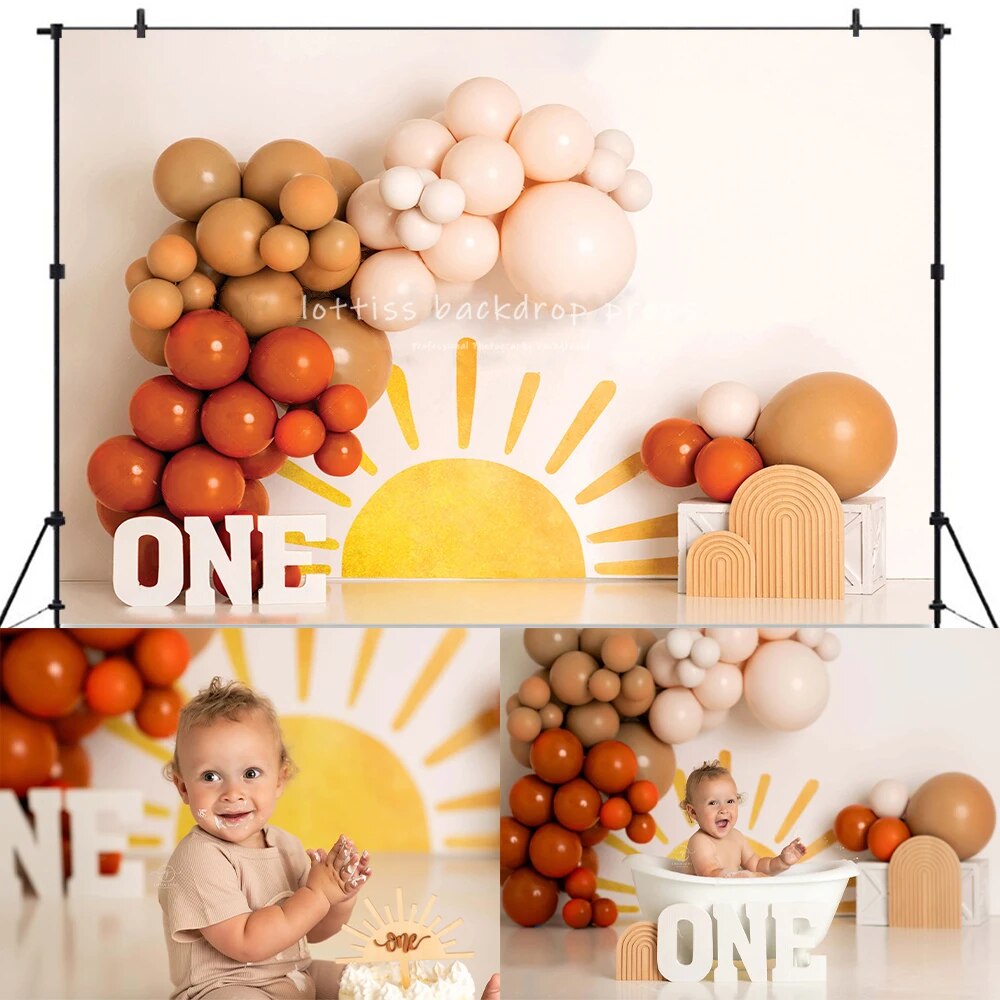 Travel Balloon Backdrops Kids Gril Photography Props Child Adult Photocall Decors Cake Smash Birthday Background