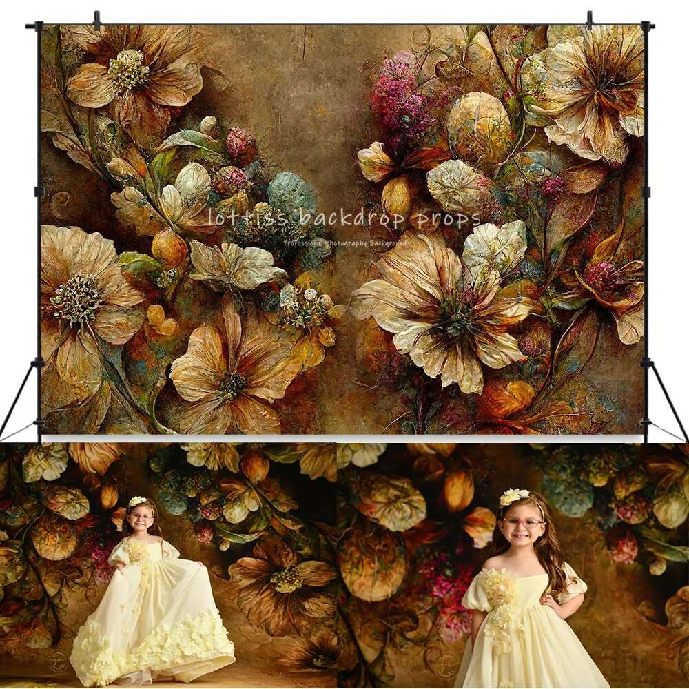 Art Floral Photography Backdrop Girls Adult Portrait Pregnant Woman Photocall Photostudio Children Baby Photostudio Background