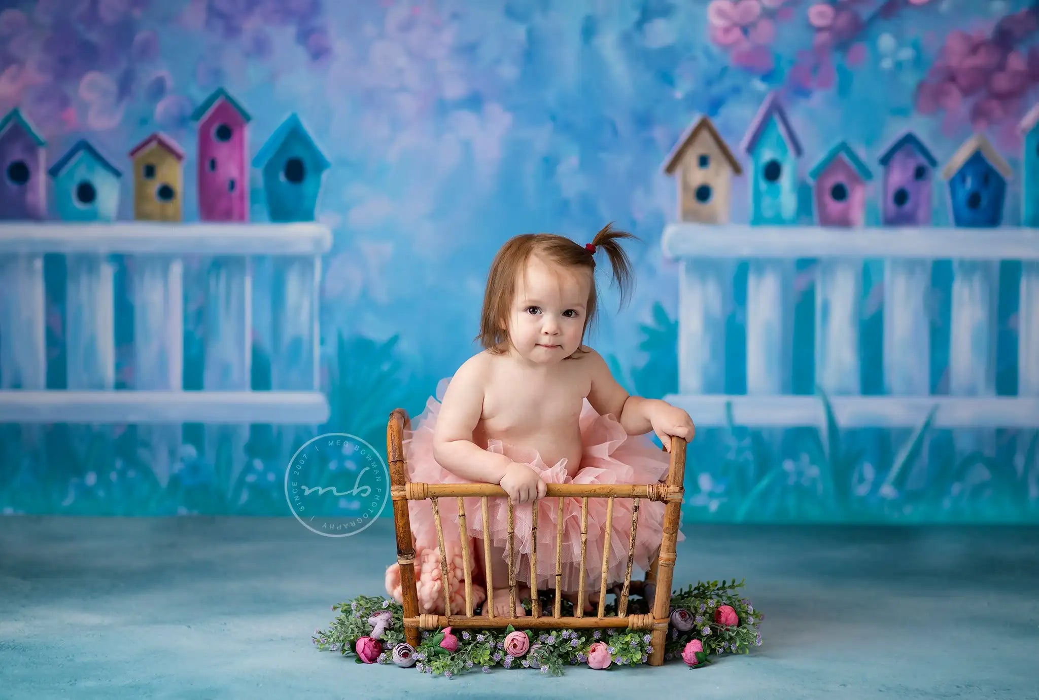 Spring Rural Scenery Backdrops Kids Baby Birthday Cake Smash Photography Child Adult Photocall Decors Floral Garden Backgrounds