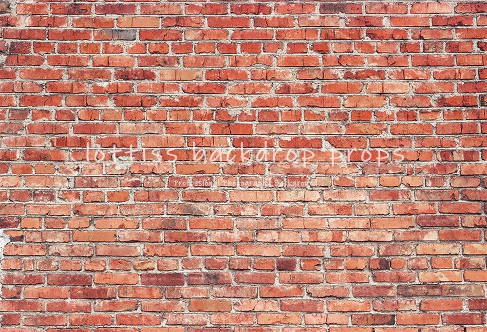 Brick Wall Vinyl Backdrops Old Red Brick-wall Wallpaper Adult Pregant Portrait Child Birthday Photo Decor Photography Background