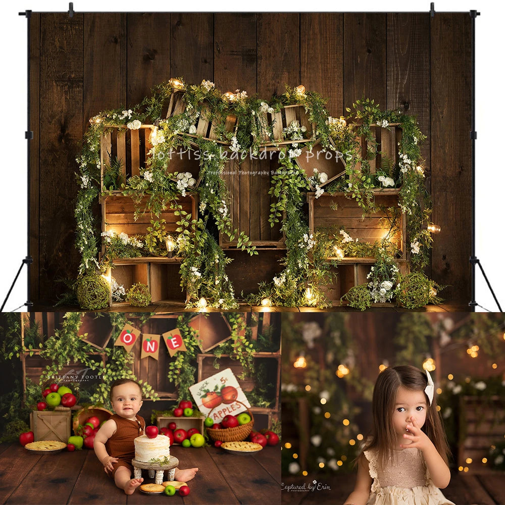 Spring Garden Plants Box Wall Backdrops Kids Baby Photography Props Child Adult Photocall Decors Backgrounds