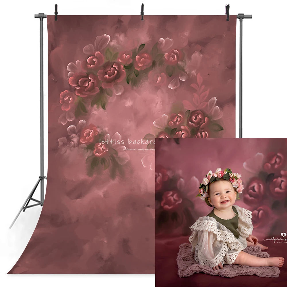 Abstract Flower Texture Backdrops Kids Adult Photography Props Child Baby Photocall Professional Floral Solid Color Backgrounds