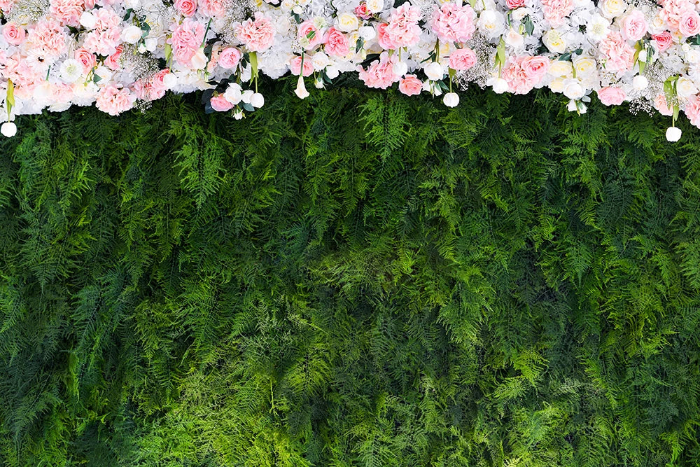 Floral Curtain Wall Backdrops Kids Adult Photography Props Child Baby Photocall Decors Birthday Wedding Ceremony Background