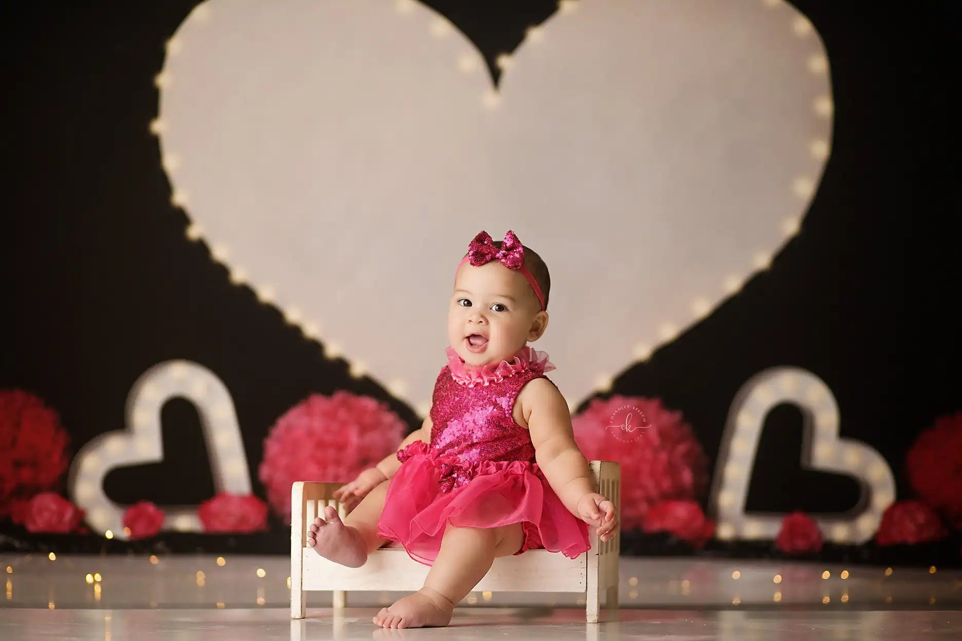 Hearts On Fire Valentine Day Backdrops Kids Adult Photography Props Child Baby Birthday Cake Smash Photocall Decors Background