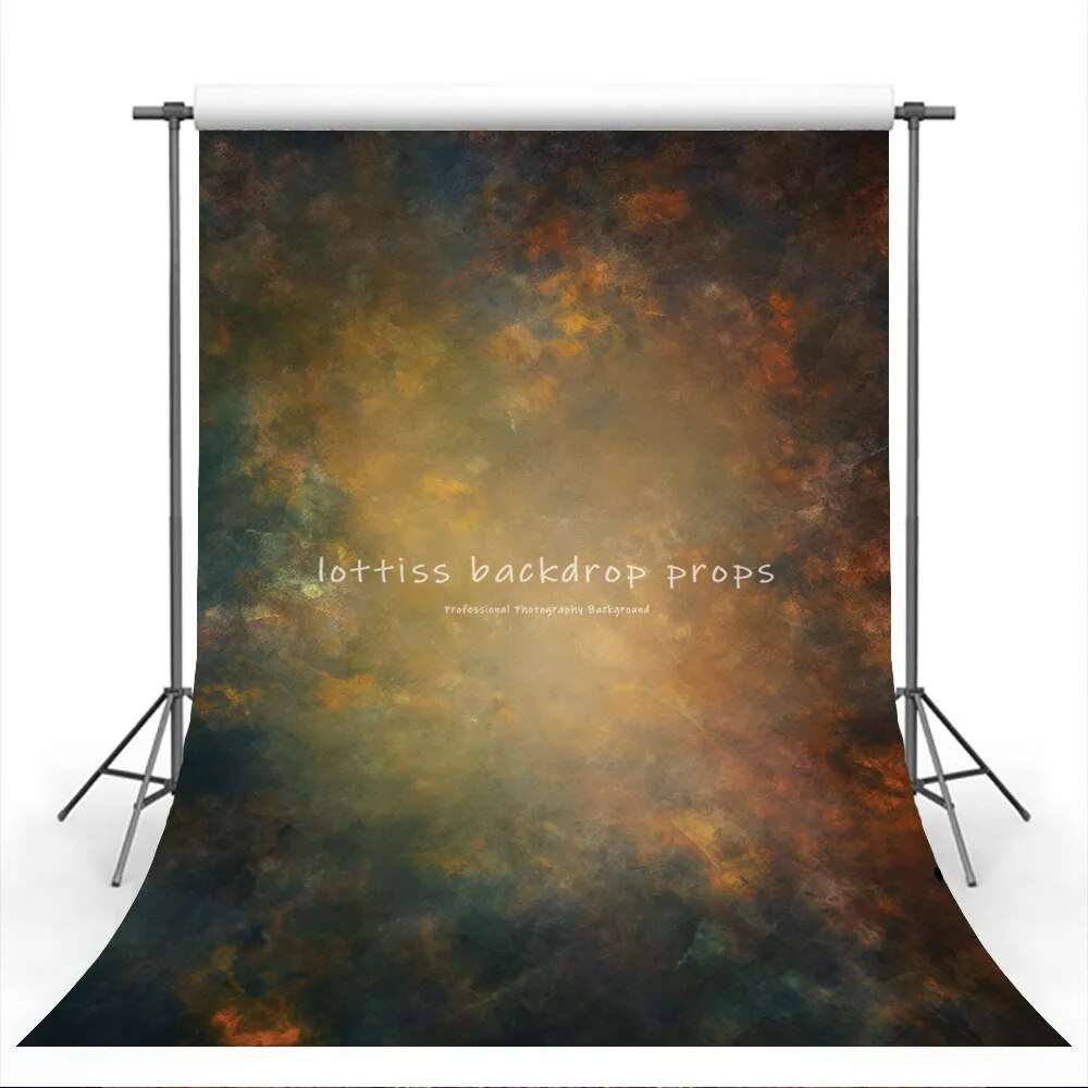 Art Abstract Floral Polyester Backdrop For Adult Portrait Photography Painting Flower Pregant Kids Newborn Photoshoot Background