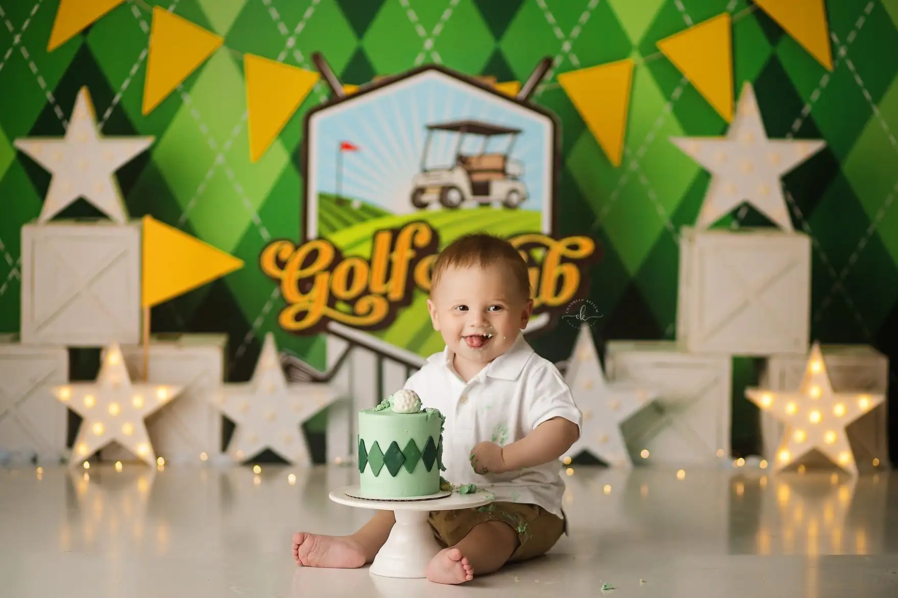 Golf Club Boys Birthday Backdrop Sports Theme Kids Baby Cake Smash Photography Props Girls Adult Studio Backgrounds