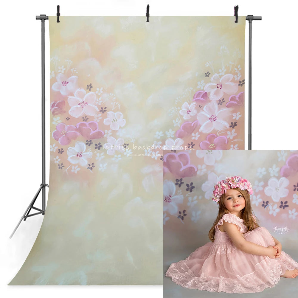 Abstact Floral Texture Backdrops Kids Adult Photography Props Child Baby Photostudio Decors Flower Photocall Backgrounds