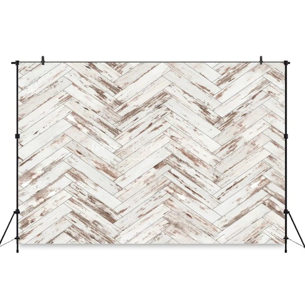 Zig Zag Wooden Board Floor Backdrops White Brown Plank Photography Z-shaped Texture Wood Background For Photostudio Props