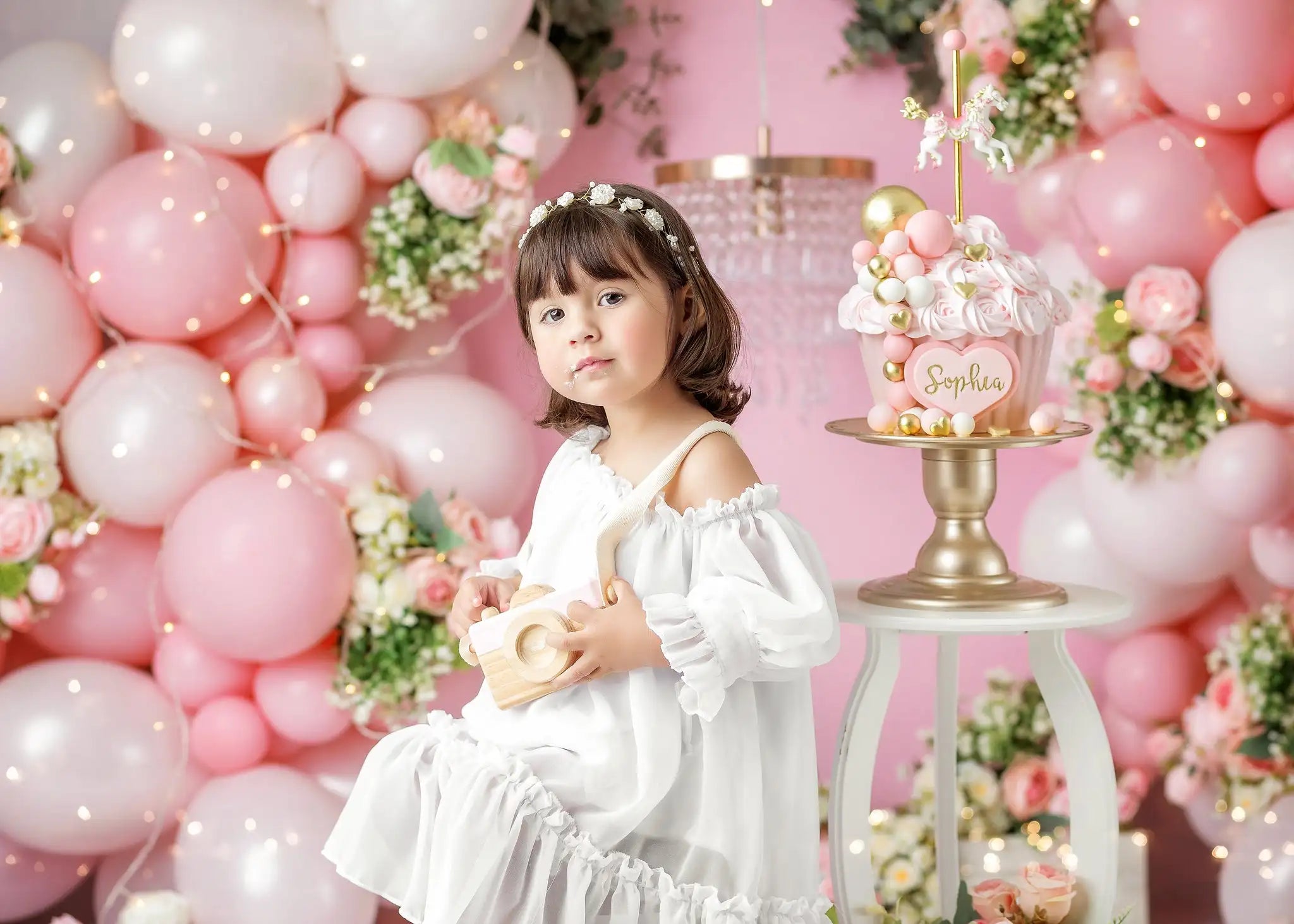 Spring Rural Scenery Backdrops Kids Baby Birthday Cake Smash Photography Child Adult Photocall Decors Floral Garden Backgrounds