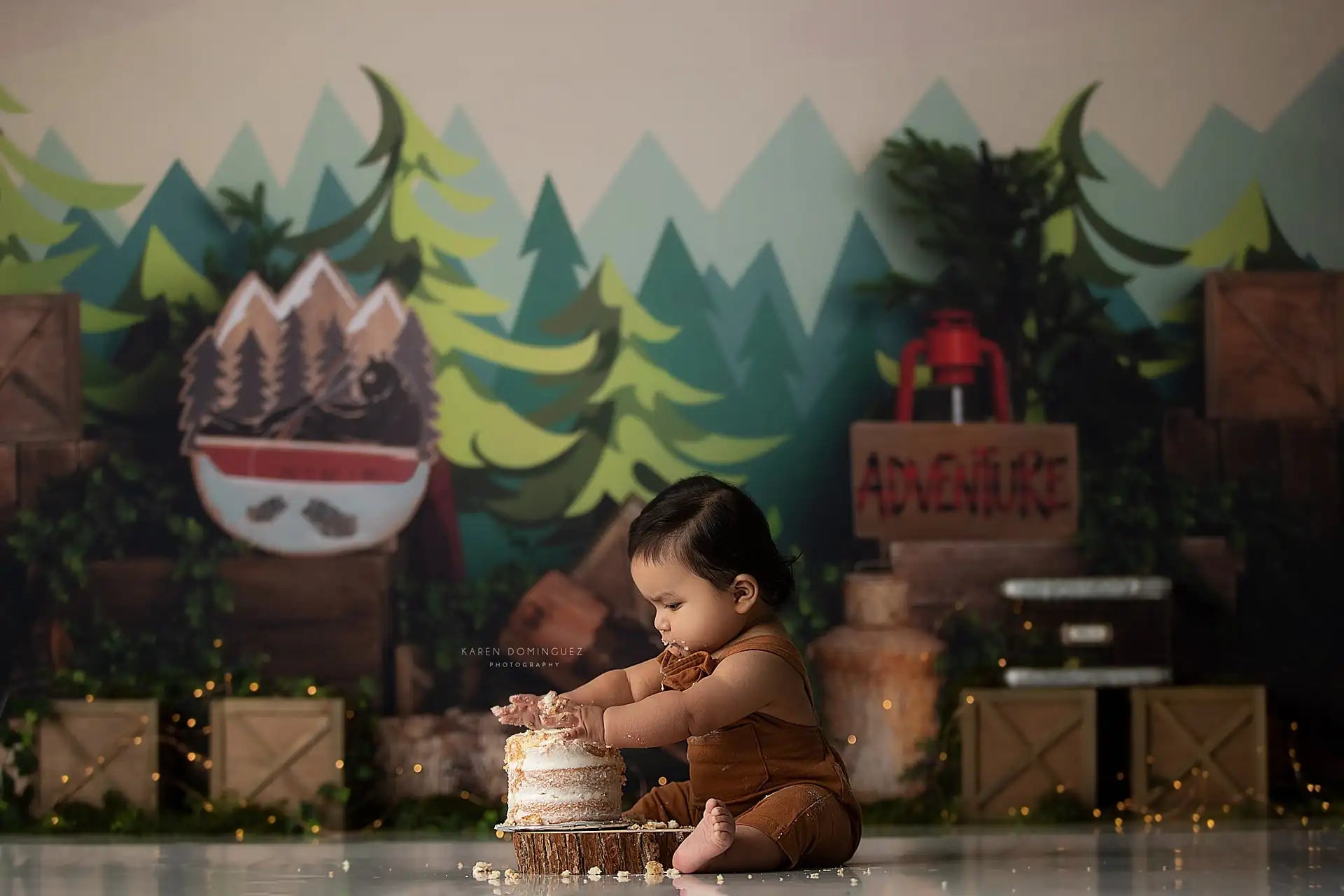 Mountain Adventure Photography Backdrop Kids Baby 1st Birthday Party Decors Forest Child Boys Adult Studio Backgrounds