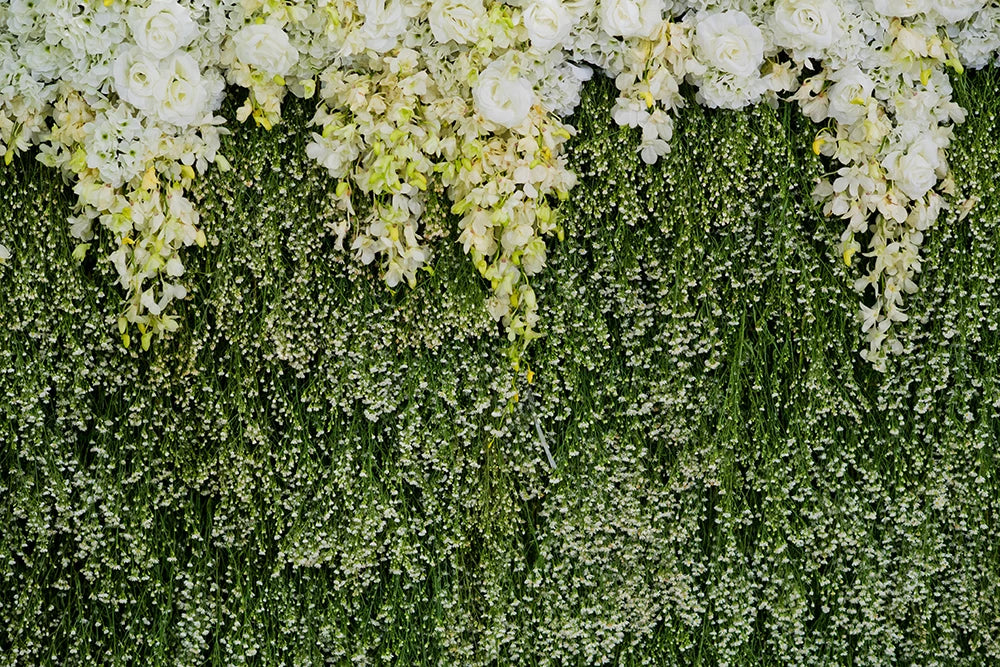 Floral Curtain Wall Backdrops Kids Adult Photography Props Child Baby Photocall Decors Birthday Wedding Ceremony Background